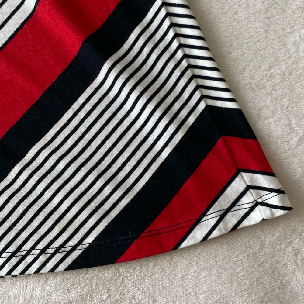 Chaps Chevron Maxi Skirt 100% cotton sz Medium new with Tags - Picture 6 of 14